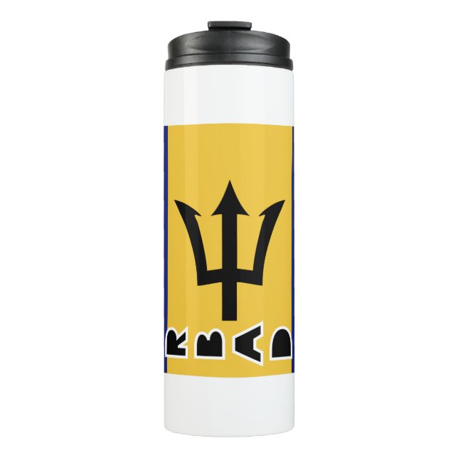 Barbados Flag  Thermal Tumbler (Front)