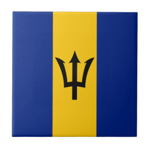 Barbados Flag Tile
