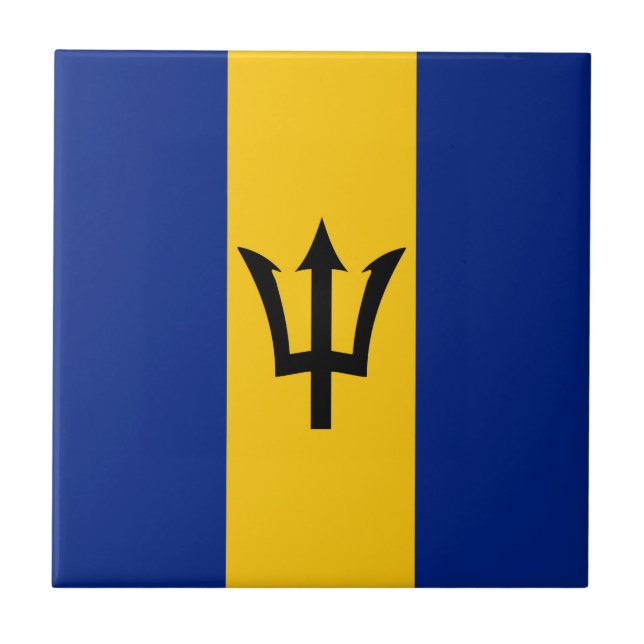 Barbados  Flag Tile (Front)