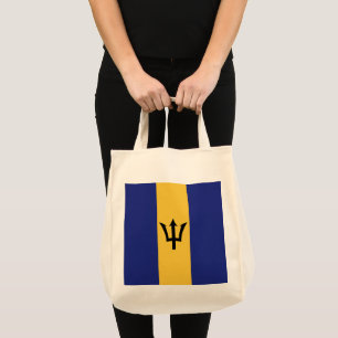 Barbados flag tote bag