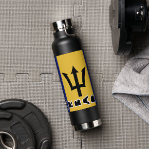 Barbados Flag Water Bottle