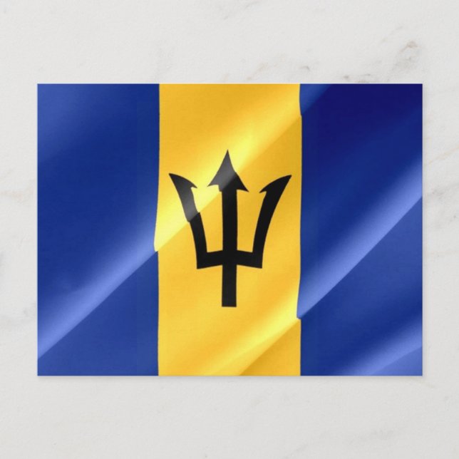 Barbados - Flag Waving - Postcard (Front)