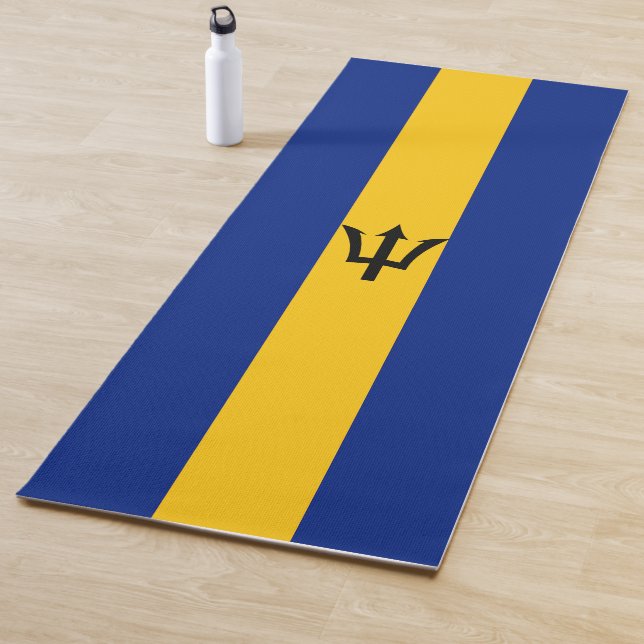 Barbados  Flag Yoga Mat (In Situ)