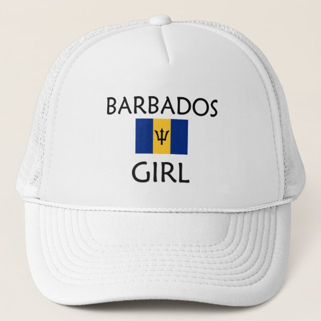 BARBADOS GIRL TRUCKER HAT (Front)
