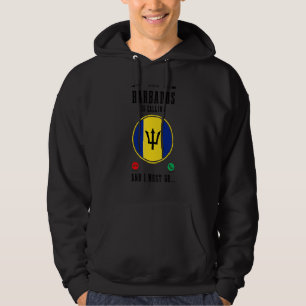 Barbados Is Calling And I Must Go   Barbadian Flag Hoodie