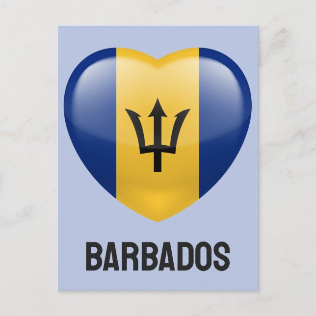Barbados Love Postcard (Front)