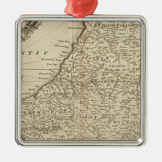 Barbados Metal Ornament (Front)