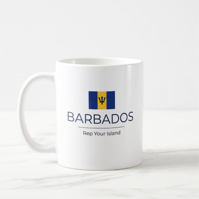 Barbados Minimalist | Everyday Pride Coffee Mug (Left)
