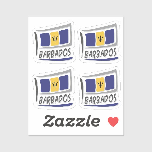 Barbados  Pride X Flag (Sheet)