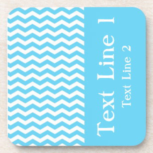 Barbados Surf Wave Chevron customizable Coaster