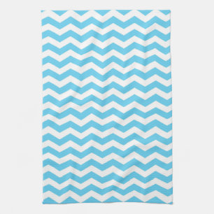 Barbados Surf Wave Chevron Kitchen Towel