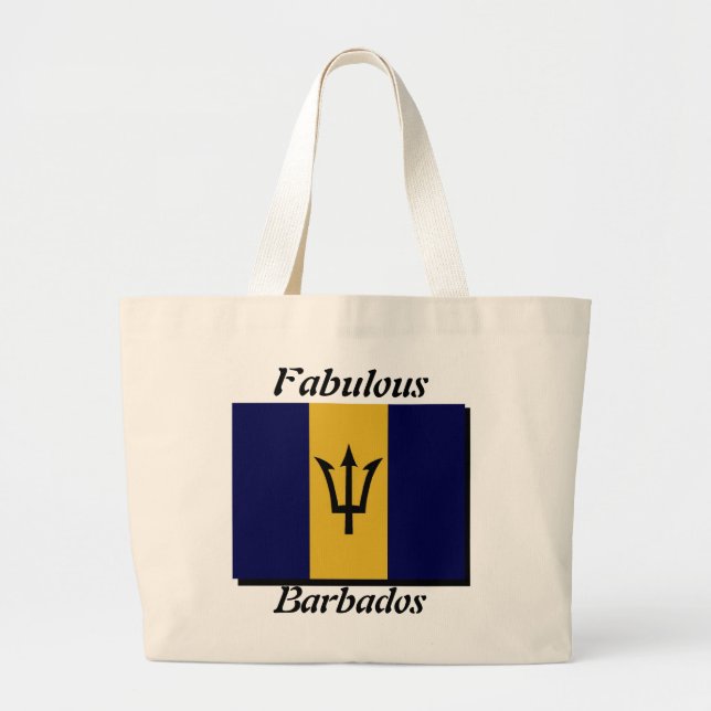 Barbados tote bags-fabulouus barbados (Front)