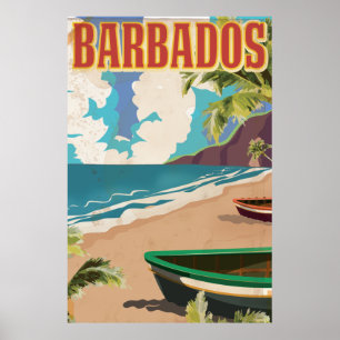 Barbados travel poster