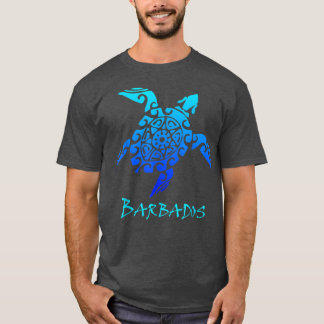 Barbados Tribal Turtle Polynesian Tattoo Style Vac T-Shirt
