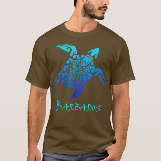 Barbados Tribal Turtle Polynesian Tattoo Style Vac T-Shirt