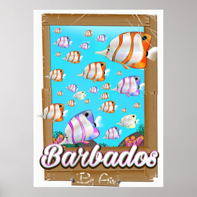 Barbados Tropical Fish affiche de voyage (Devant)