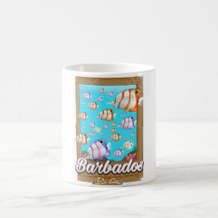 Barbados Tropical Fish travel poster Coffee Mug