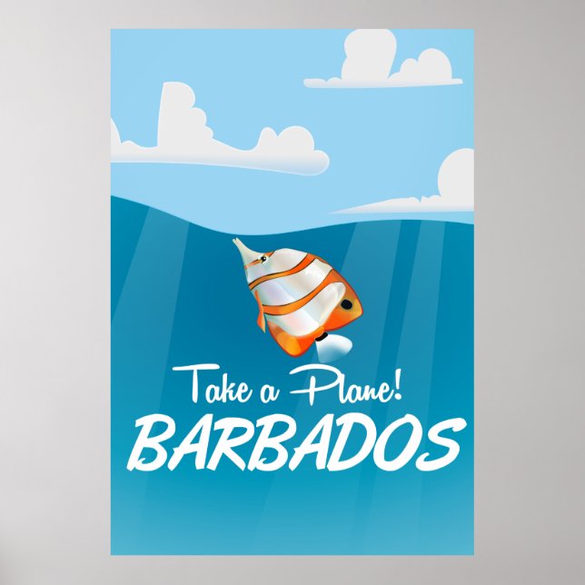 Barbados vintage travel poster (Front)
