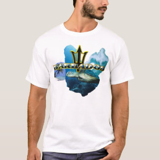 BARBADOS WAVE TRIDENT BACK T SHIRT