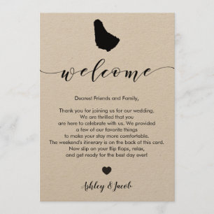 Barbados Wedding Welcome Letter & Itinerary Program