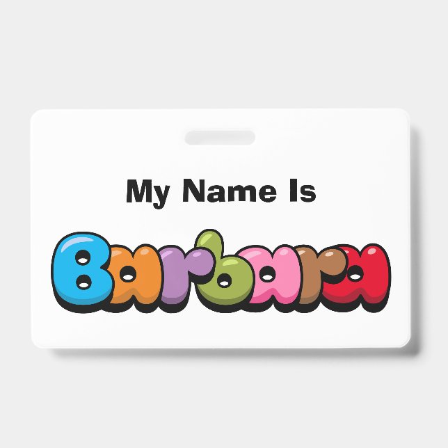 Barbara Badge (Front)
