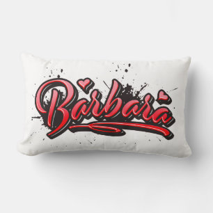Barbara Heart Splash Graffiti Kissen Lumbar Pillow