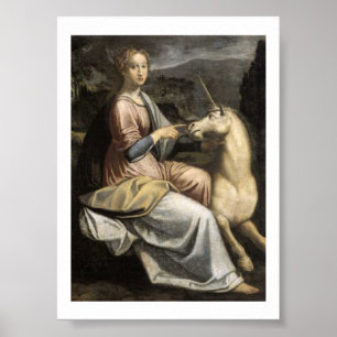 Barbara Longhi - Lady with unicorn Poster