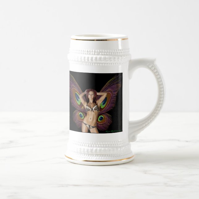 Barbara Mackowiak Butterfly Beer Stein (Right)