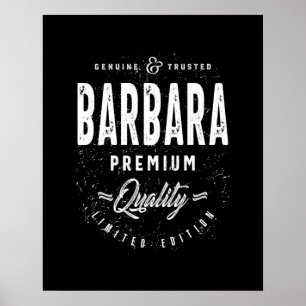 Barbara Personalized Name Birthday Gift Poster