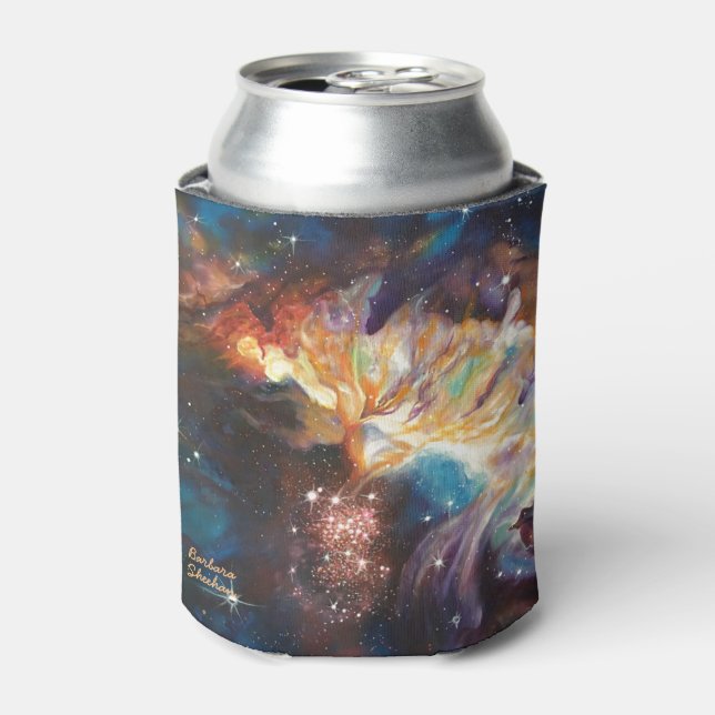 Barbara Sheehan Galaxy Nebula Artist Can Cooler (Can Front)
