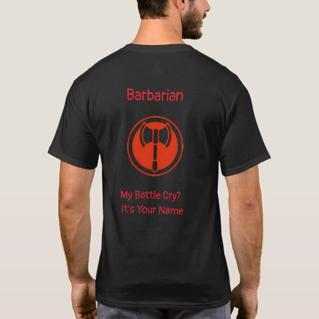 Barbarian Battle Cry T-Shirt (Back)