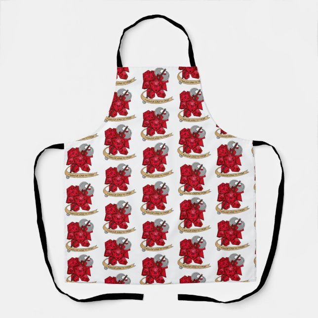 Barbarian Dice Design Apron (Front)