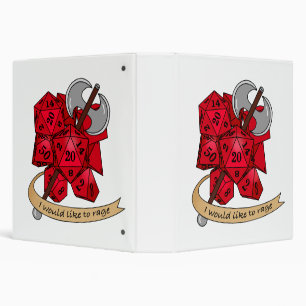 Barbarian Dice Design Binder