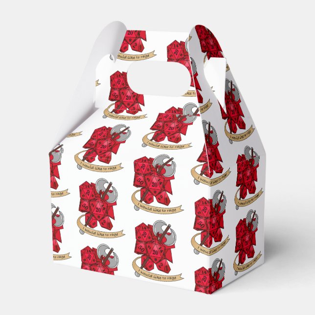 Barbarian Dice Design Favor Box (Front Side)