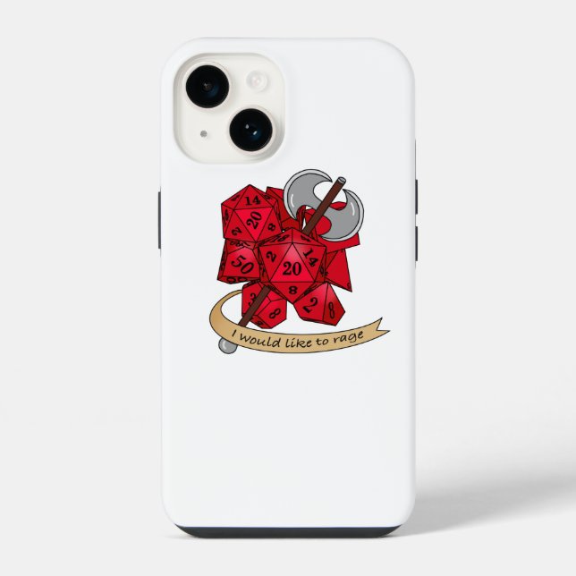 Barbarian Dice Design iPhone Case (Back)