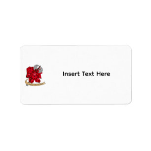 Barbarian Dice Design Label