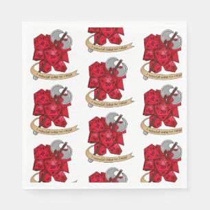Barbarian Dice Design Napkin