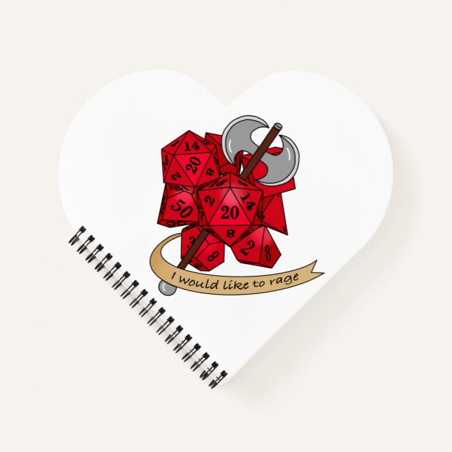 Barbarian Dice Design Notebook (Front)