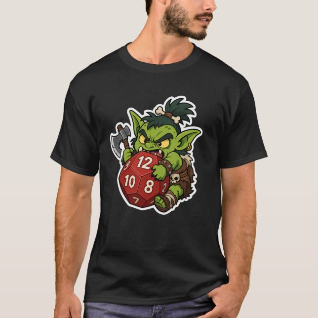 Barbarian Dice Goblin T-Shirt (Front)