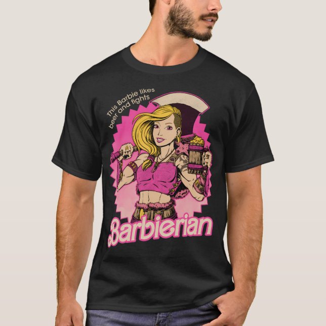 Barbarian Doll - Powerful Rpg Doll T-Shirt (Front)