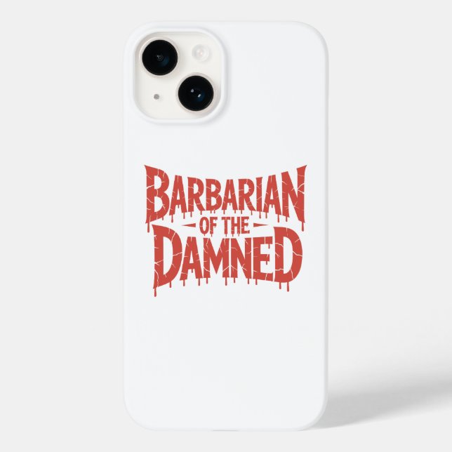 Barbarian of the Damned Gothic Horror Case-Mate iPhone Case (Back)