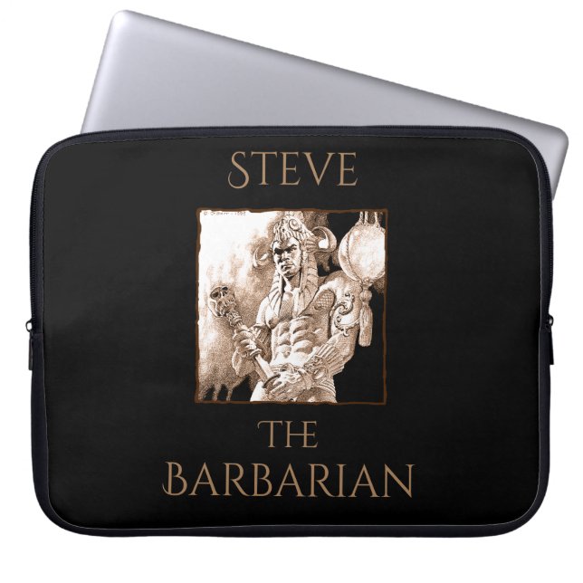 Barbarian Warrior Personalized  Laptop Sleeve (Front)