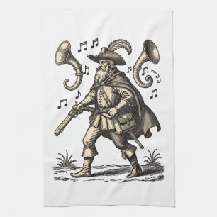 Barbatos Echoes of the Hunt Kitchen Towel