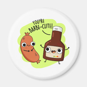 Barbe-cute Funny Barbecue Pun  Magnet