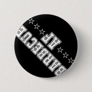 Barbecue Af T-shirt Vintage Bbq T-shirt Retro Styl 2 Inch Round Button