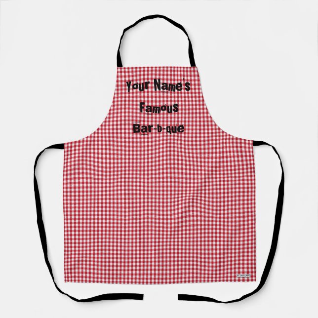 Barbecue Apron - Personalized - HAMbyWG (Front)