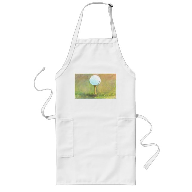 Barbecue Apron with a Golf Ball (Front)