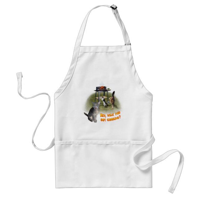 Barbecue Apron with Cats (Front)