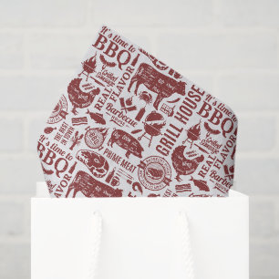 Barbecue BBQ Decoupage Tissue Paper, Grilling Paper