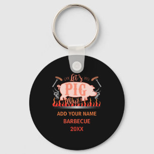 Barbecue Bbq Funny G Grill Competition Keychain